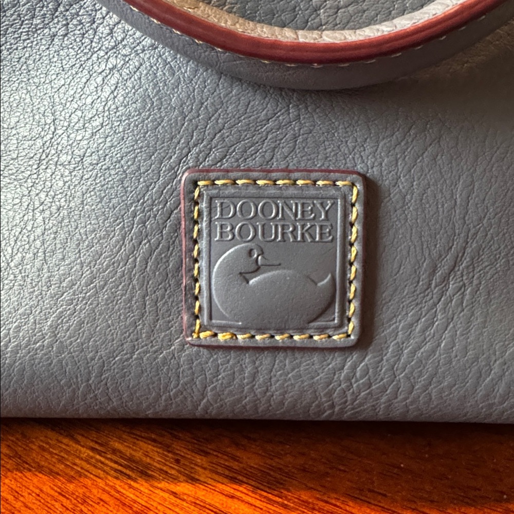 Dooney and Bourke Large Florentine Satchel Steel Blue - Picture 3 of 14